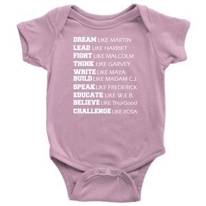 Black Power Infant Bodysuit Dream Like Martin Luther King Black History Month Afro Malcolm X