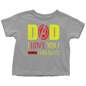 Dad i love you 3000 Toddler T-Shirt Marvel avengers kids Bodysuit gift for new born mom