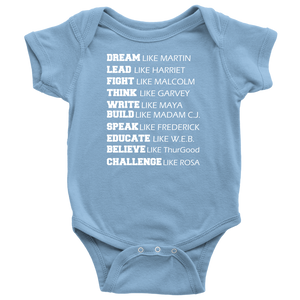 Black Power Infant Bodysuit Dream Like Martin Luther King Black History Month Afro Malcolm X