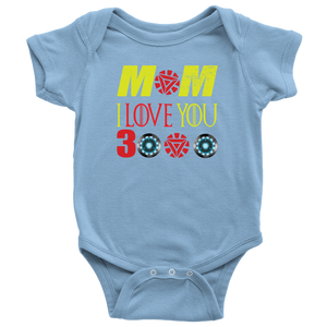 Mom i Love You 3000 Onesie Infant Bodysuit Kids Bodysuit Gift for New Born mom