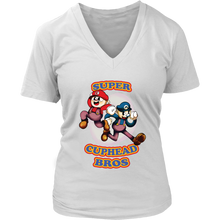 Load image into Gallery viewer, Cuphead And Mugman Super Cuphead Bross Women Shirt