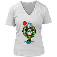 Load image into Gallery viewer, It Pennywise Rick and Morty Womens V-Neck T-Shirt