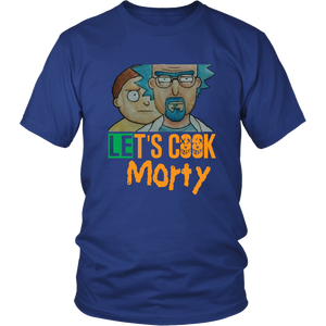 Let's Cook Morty Breaking Bad Shirt Rick and Morty Parody