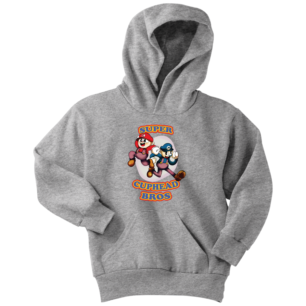 Cuphead And Mugman Super Cuphead Bross Youth Hoodie