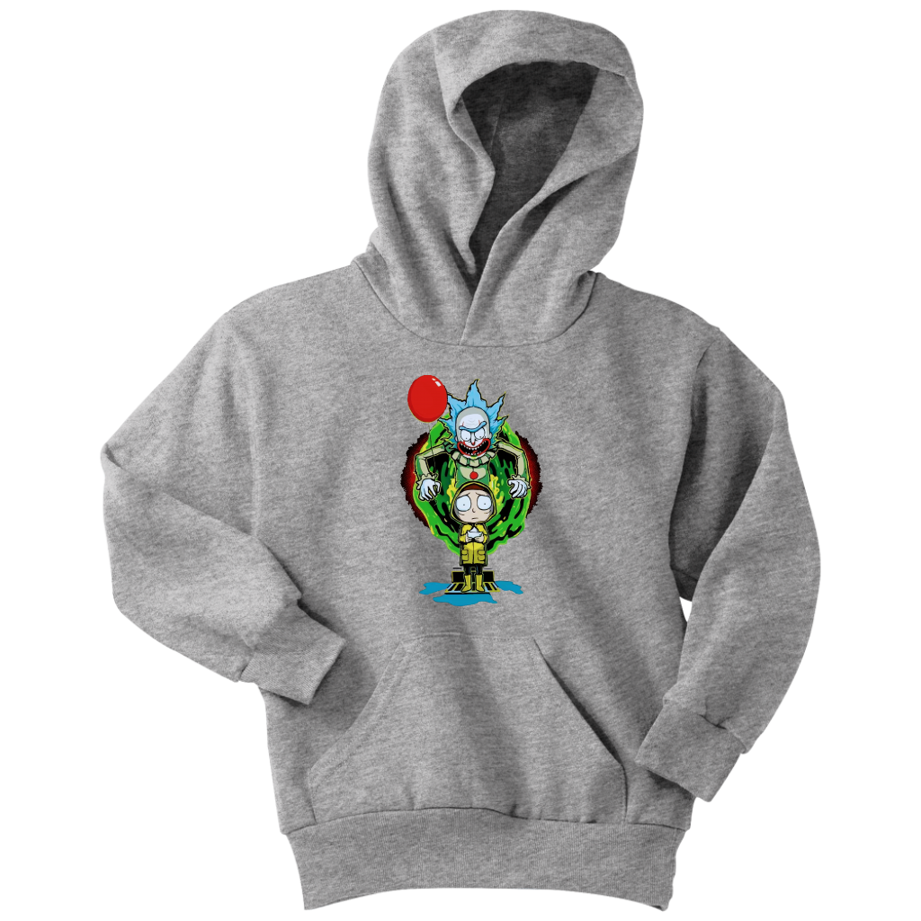 It Pennywise Rick and Morty Youth Hoodie