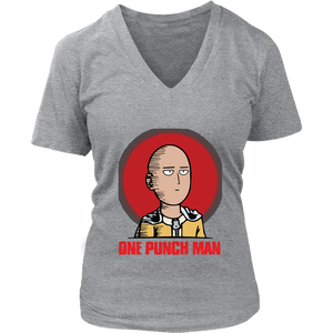 One Punch Man Women V-Neck Shirt Anime Clothing