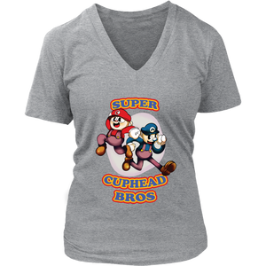 Cuphead And Mugman Super Cuphead Bross Women Shirt