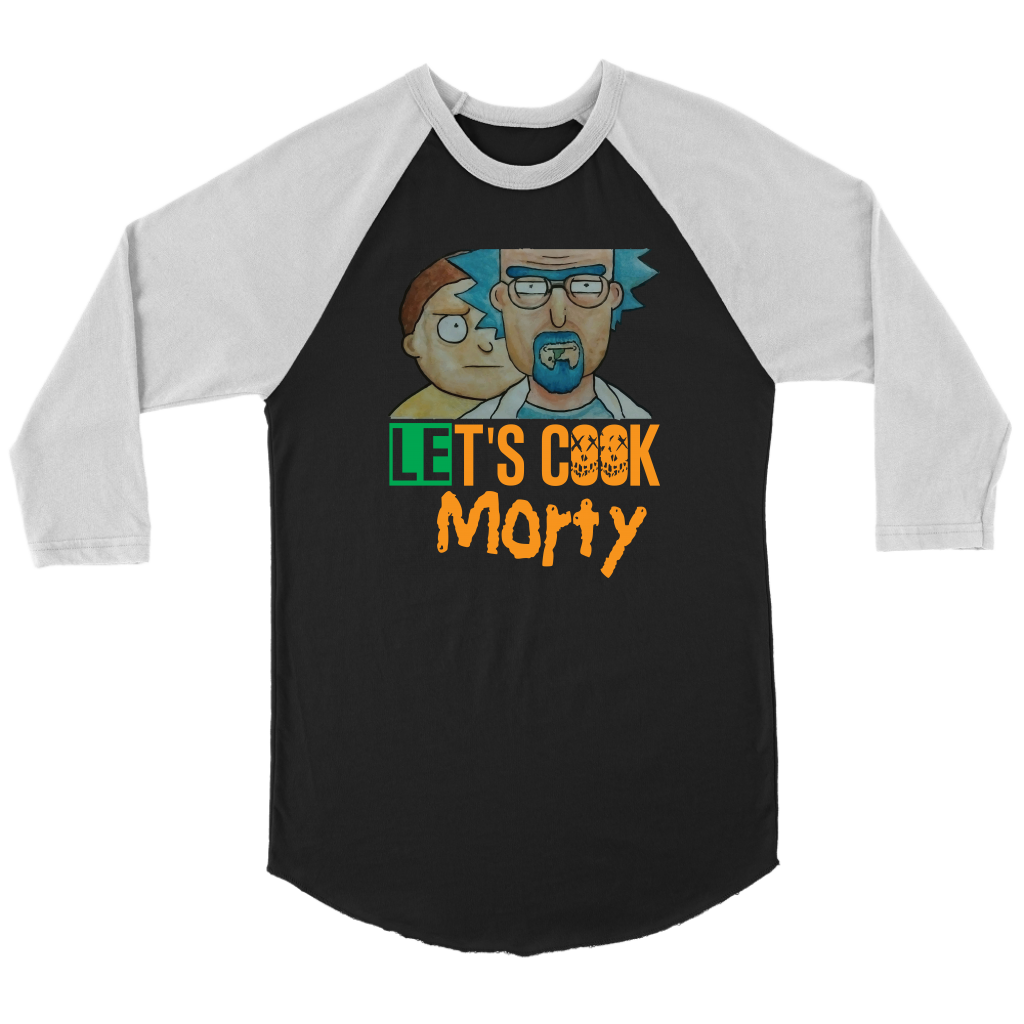 Let's Cook Morty Breaking Bad Canvas Unisex Rick and Morty Parody