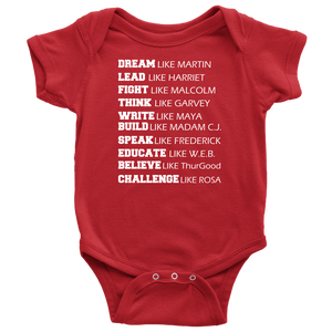 Black Power Infant Bodysuit Dream Like Martin Luther King Black History Month Afro Malcolm X