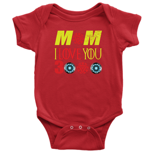 Mom i Love You 3000 Onesie Infant Bodysuit Kids Bodysuit Gift for New Born mom