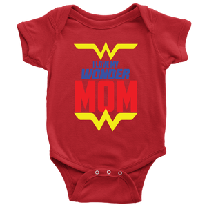 I Love My Wonder Mom Baby Bodysuit Onesie Baby Boy Baby Girl Baby Announcement, Baby Shower Gift