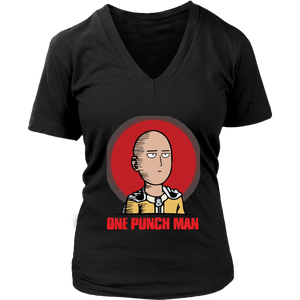 One Punch Man Women V-Neck Shirt Anime Clothing