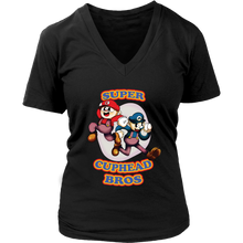 Load image into Gallery viewer, Cuphead And Mugman Super Cuphead Bross Women Shirt