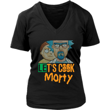 Load image into Gallery viewer, Let&#39;s Cook Morty Breaking Bad Women Shirt Rick and Morty Parody