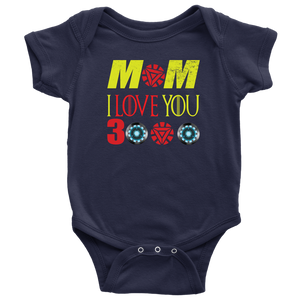 Mom i Love You 3000 Onesie Infant Bodysuit Kids Bodysuit Gift for New Born mom