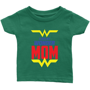 I Love My Wonder Mom Infant T-Shirt Baby Boy Baby Girl Baby Announcement