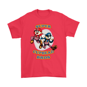 Super Mario Bros Cuphead Shirt Gaming Cuphead And Mugman