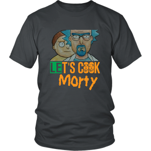 Let's Cook Morty Breaking Bad Shirt Rick and Morty Parody