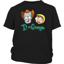 Load image into Gallery viewer, Rick and Morty Youth Shirt It and Georgie Parody