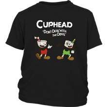 Load image into Gallery viewer, Cuphead Youth Shirt Cuphead And Mugman Super Cuphead Bross T Shirt