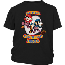 Load image into Gallery viewer, Cuphead And Mugman Super Cuphead Bross Youth Shirt