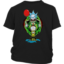 Load image into Gallery viewer, It Pennywise Rick and Morty Youth Shirt