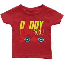 Load image into Gallery viewer, Daddy i love you 3000 Infant Shirt Marvel avengers kids Bodysuit gift for new born mom