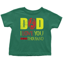 Load image into Gallery viewer, Dad i love you 3000 Toddler T-Shirt Marvel avengers kids Bodysuit gift for new born mom