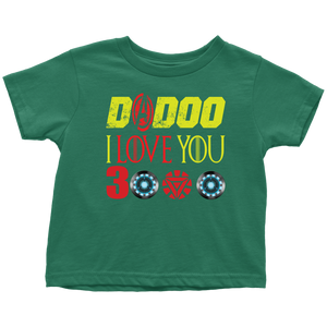 Dadoo i love you 3000 Daddy i love you 3000 Toddler T-Shirt Marvel avengers kids gift for new born mom