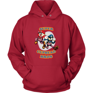 Cuphead And Mugman Super Cuphead Bross Hoodie