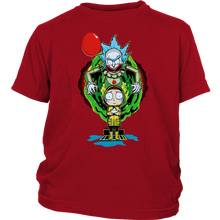 Load image into Gallery viewer, It Pennywise Rick and Morty Youth Shirt