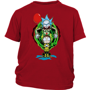 It Pennywise Rick and Morty Youth Shirt