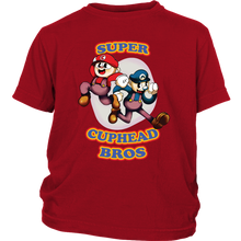 Load image into Gallery viewer, Cuphead And Mugman Super Cuphead Bross Youth Shirt