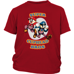 Cuphead And Mugman Super Cuphead Bross Youth Shirt