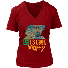 Load image into Gallery viewer, Let&#39;s Cook Morty Breaking Bad Women Shirt Rick and Morty Parody