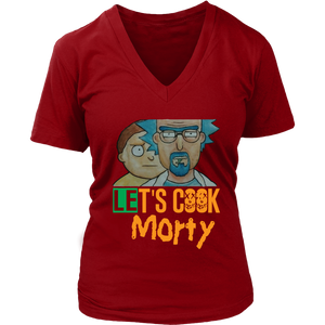 Let's Cook Morty Breaking Bad Women Shirt Rick and Morty Parody