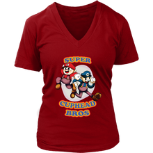 Load image into Gallery viewer, Cuphead And Mugman Super Cuphead Bross Women Shirt