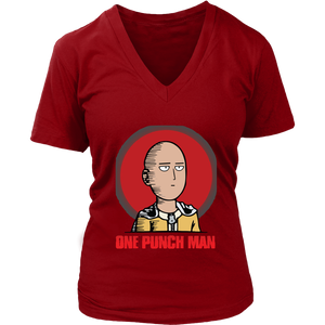 One Punch Man Women V-Neck Shirt Anime Clothing