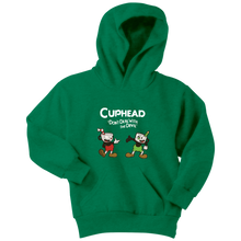 Load image into Gallery viewer, Cuphead Youth Hoodie Cuphead And Mugman Super Cuphead Bross Hoodie