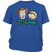 Load image into Gallery viewer, Rick and Morty Youth Shirt It and Georgie Parody