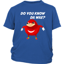 Load image into Gallery viewer, Uganda Knuckle Do You Know Da Wae Youth T-Shirt