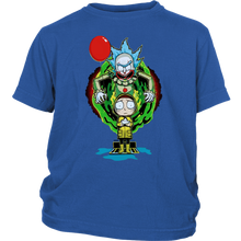 Load image into Gallery viewer, It Pennywise Rick and Morty Youth Shirt