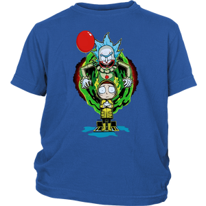 It Pennywise Rick and Morty Youth Shirt