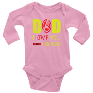 Dad i love you 3000 onesie avengers fathers day BodySuit endgame baby Gift Marvel avengers kids Custom Baby Bodysuit gift for new born mom