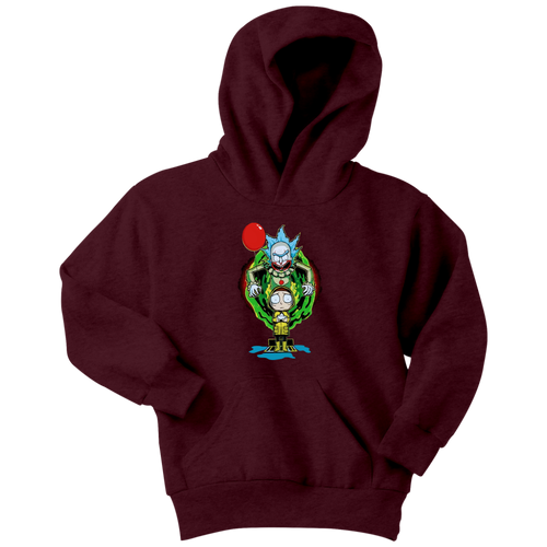 It Pennywise Rick and Morty Youth Hoodie