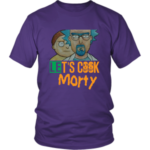 Let's Cook Morty Breaking Bad Shirt Rick and Morty Parody