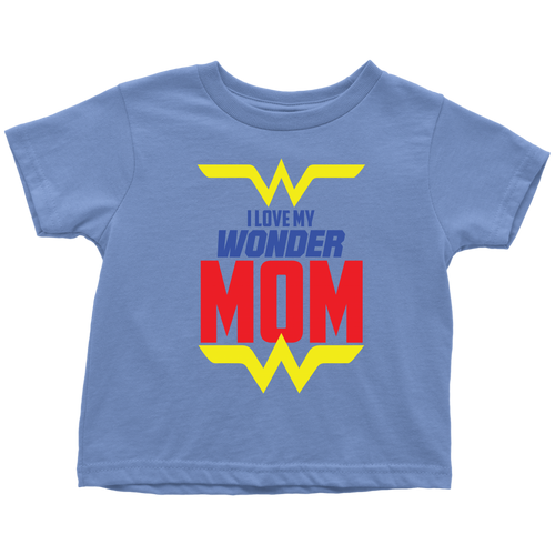 I Love My Wonder Mom Toddler T-Shirt Baby Boy Baby Girl Baby Announcement