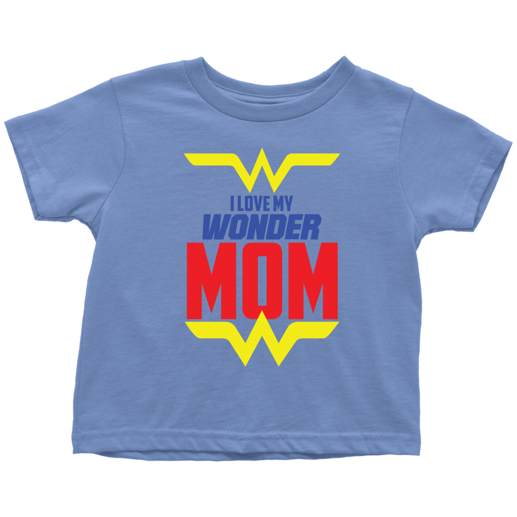 I Love My Wonder Mom Toddler T-Shirt Baby Boy Baby Girl Baby Announcement