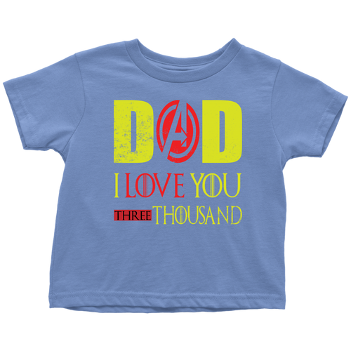 Dad i love you 3000 Toddler T-Shirt Marvel avengers kids Bodysuit gift for new born mom